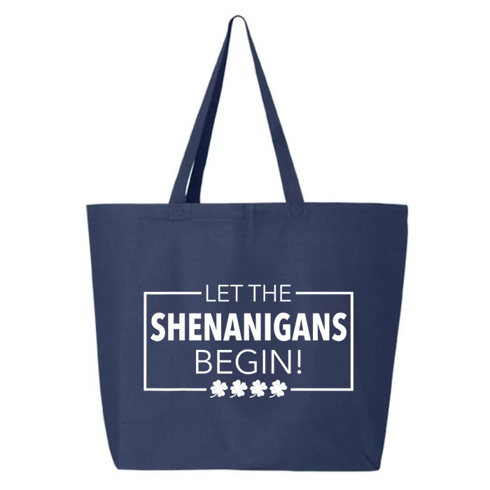 Let The Shenanigans Begin Funny St. Patricks Day 25L Jumbo Tote