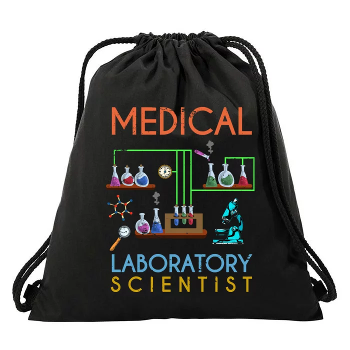 Lab Technologist Science Geek Medical Laboratory Scientist Drawstring Bag