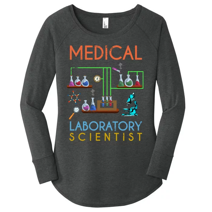 Lab Technologist Science Geek Medical Laboratory Scientist Women's Perfect Tri Tunic Long Sleeve Shirt