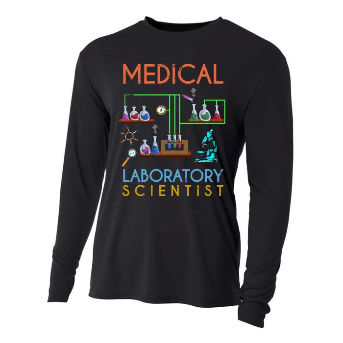 Lab Technologist Science Geek Medical Laboratory Scientist Cooling Performance Long Sleeve Crew