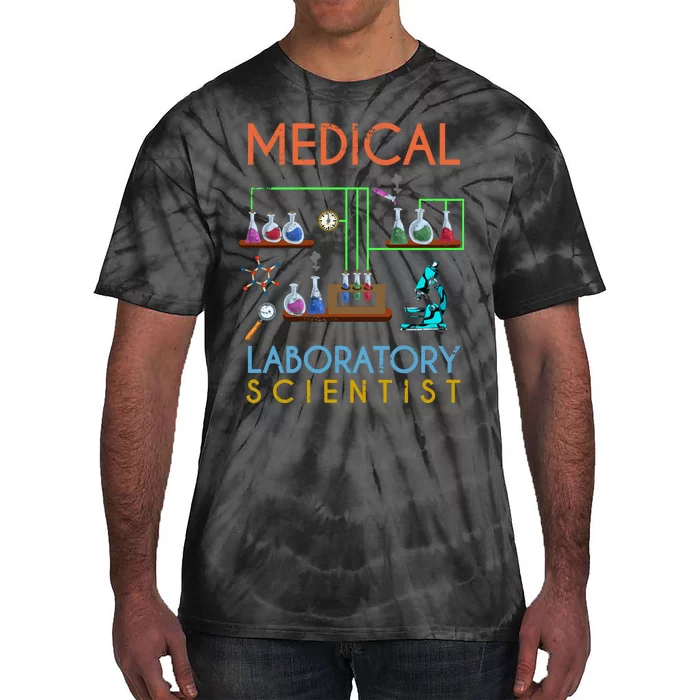 Lab Technologist Science Geek Medical Laboratory Scientist Tie-Dye T-Shirt