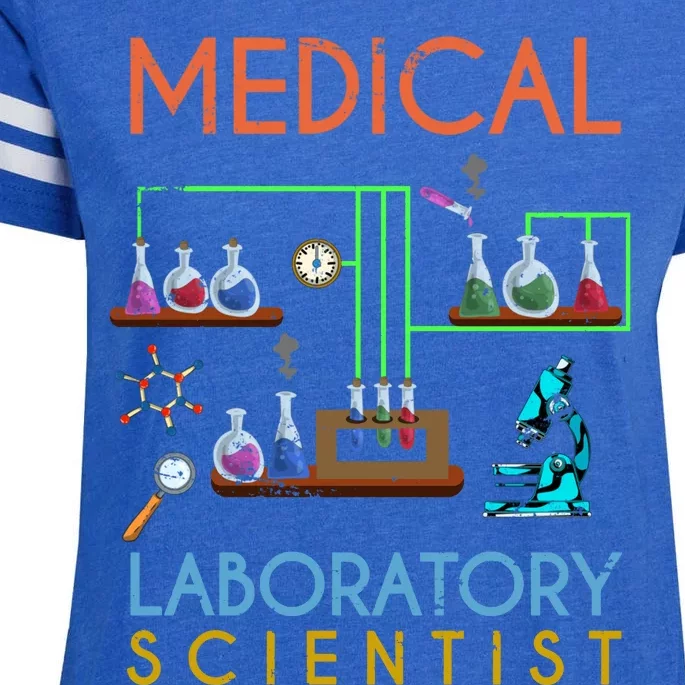 Lab Technologist Science Geek Medical Laboratory Scientist Enza Ladies Jersey Football T-Shirt