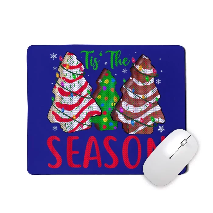 Little Tis' The Season Christmas Tree Cakes Debbie Becky Gift Mousepad