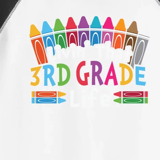 Livin That Third Grade Life Cute 3Rd Grade Gift Toddler Fine Jersey T-Shirt