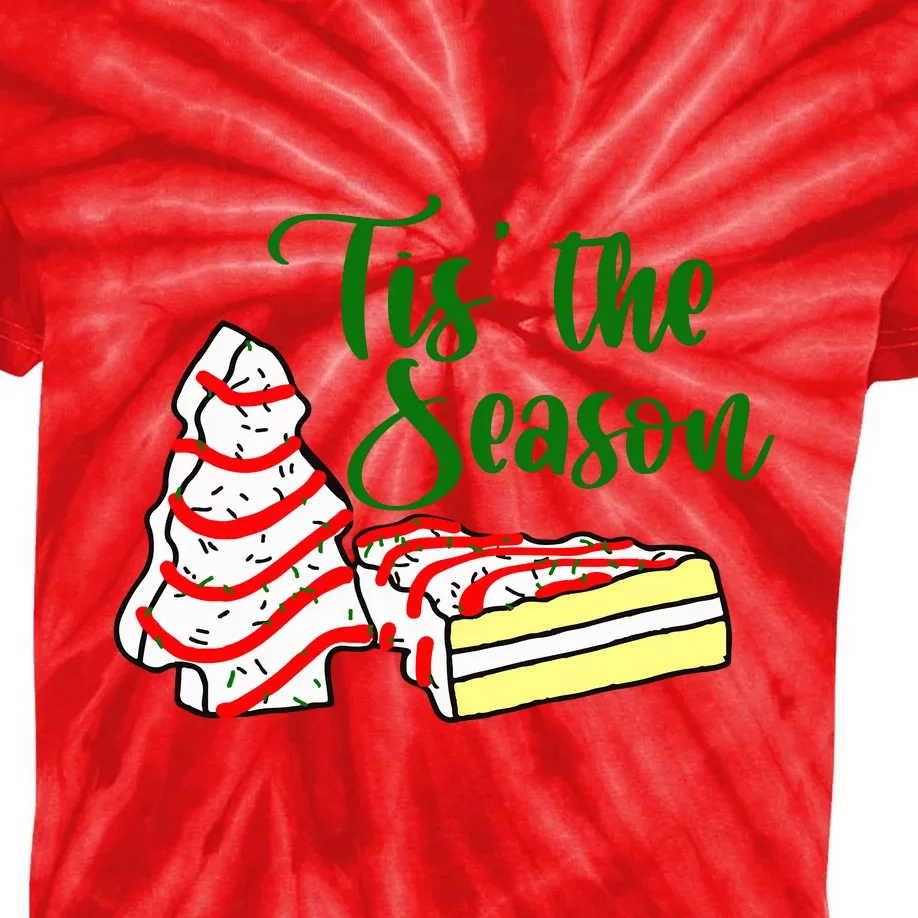 Little Tis' The Season Christmas Tree Cakes Debbie Becky Jen TShirt Kids Tie-Dye T-Shirt