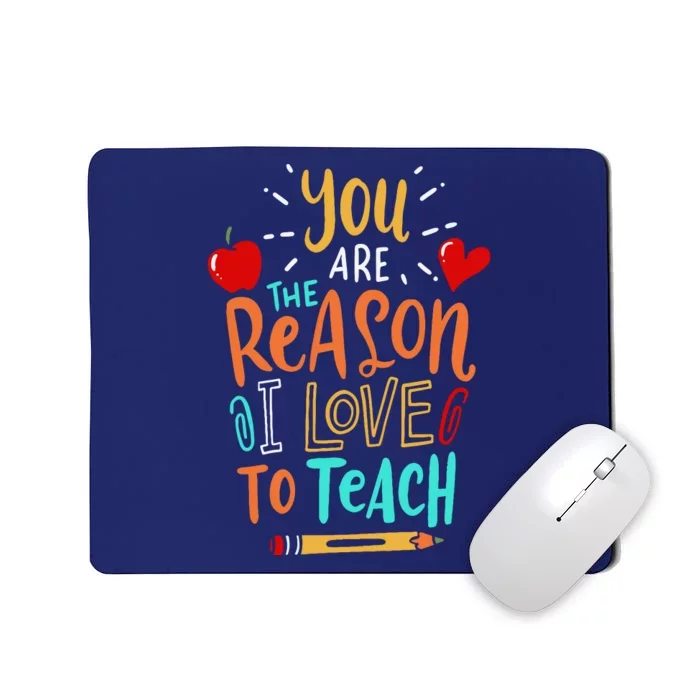 Love To Teach Positive Affirmation Kind Motivational Teacher Mousepad