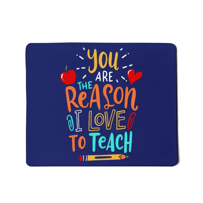 Love To Teach Positive Affirmation Kind Motivational Teacher Mousepad