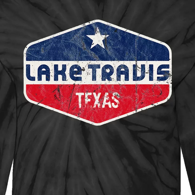 Lake Travis Texas Tie-Dye Long Sleeve Shirt