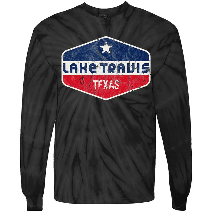 Lake Travis Texas Tie-Dye Long Sleeve Shirt