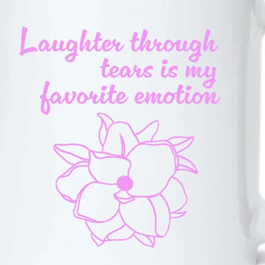 Laughter Through Tears Is My Favorite Emotion Funny Design Black Color Changing Mug