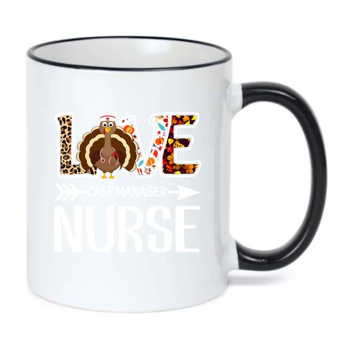 Love Turkey Thanksgiving Case Ager Nurse Costume Leopard Gift Black Color Changing Mug