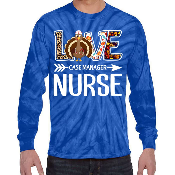 Love Turkey Thanksgiving Case Ager Nurse Costume Leopard Gift Tie-Dye Long Sleeve Shirt