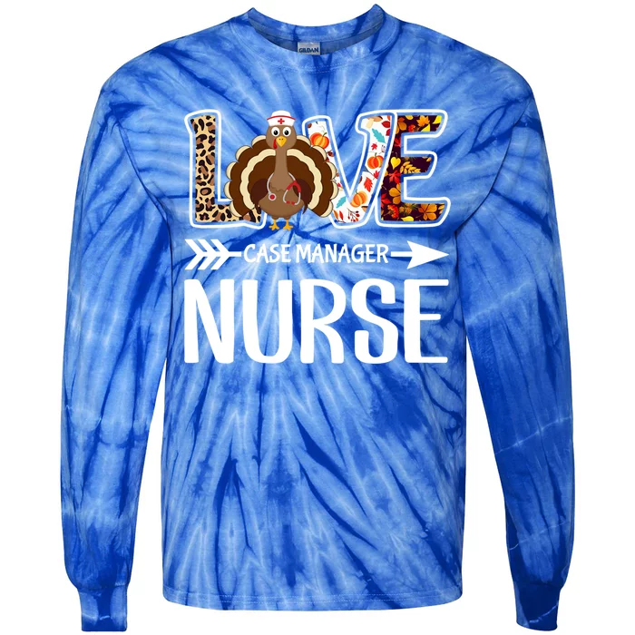 Love Turkey Thanksgiving Case Ager Nurse Costume Leopard Gift Tie-Dye Long Sleeve Shirt