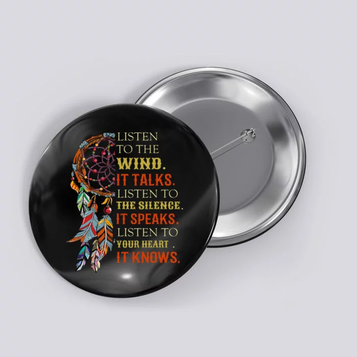 Listen To The Wind It Talks Listen To The Silence Button