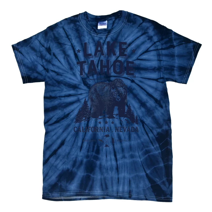 Lake Tahoe Tees California Nevada Vintage Bear Gift Tie-Dye T-Shirt