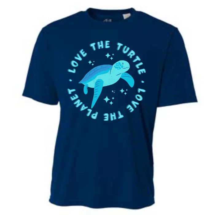 Love The Turtle Love The Planet Cooling Performance Crew T-Shirt