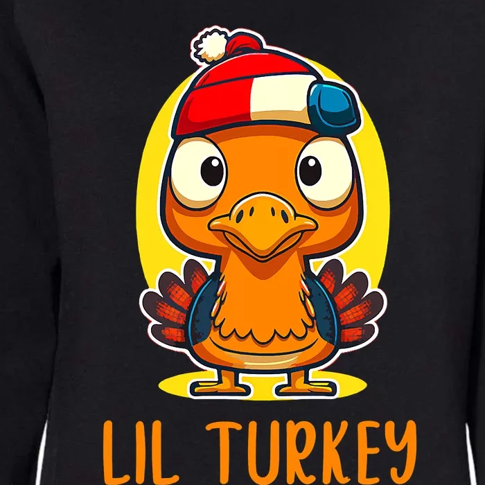 Lil Turkey Thanksgiving Toddler Boys Cute Funny Womens California Wash Sweatshirt