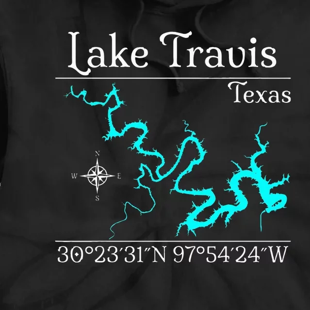 Lake Travis Texas Tie Dye Hoodie