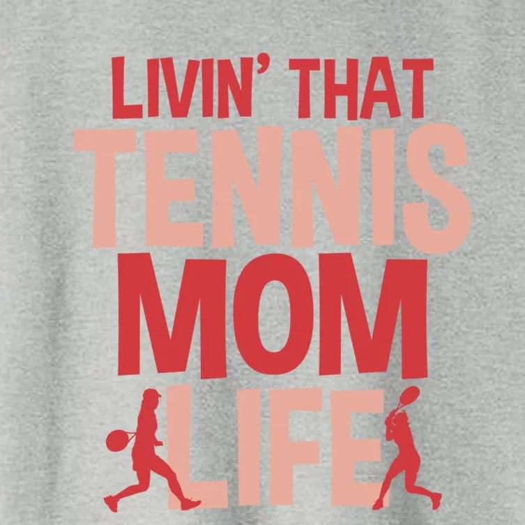 Livin That Tennis Mom Life Gift Women's Crop Top Tee