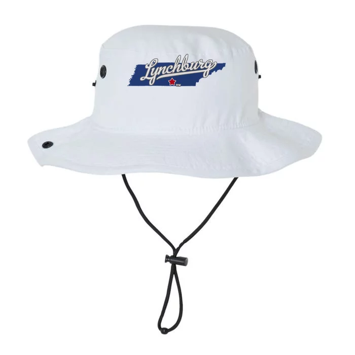 Lynchburg Tennessee Tn Map Legacy Cool Fit Booney Bucket Hat