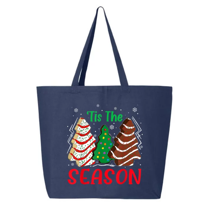 Little Tis' The Season Christmas Tree Cakes Debbie Xmas Gift 25L Jumbo Tote