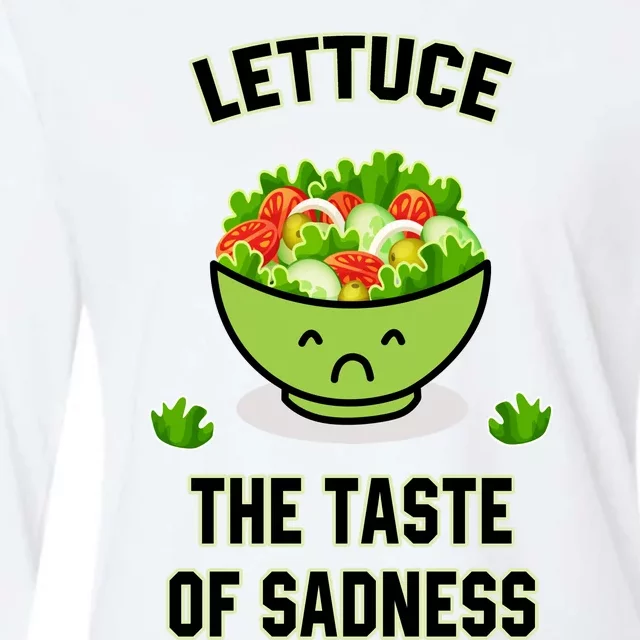 Lettuce The Taste Of Sadness Womens Cotton Relaxed Long Sleeve T-Shirt