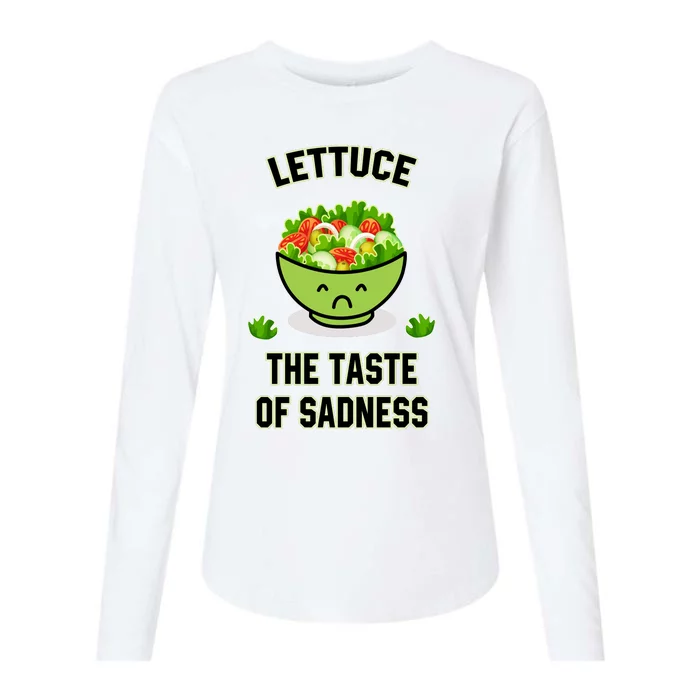 Lettuce The Taste Of Sadness Womens Cotton Relaxed Long Sleeve T-Shirt