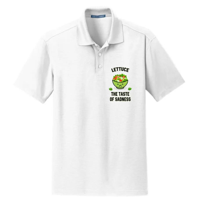 Lettuce The Taste Of Sadness Dry Zone Grid Performance Polo