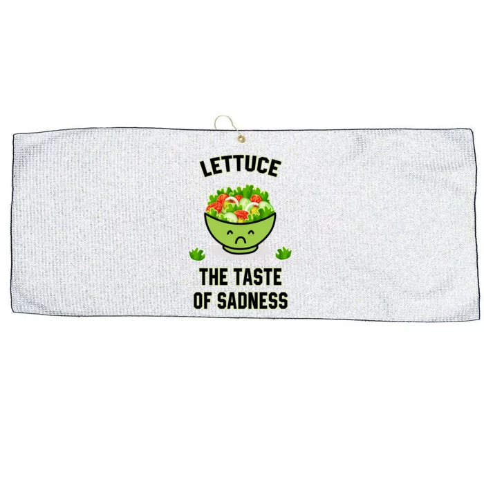 Lettuce The Taste Of Sadness Large Microfiber Waffle Golf Towel