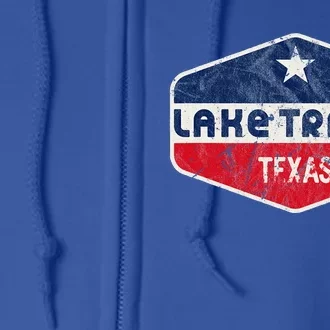 Lake Travis Texas Full Zip Hoodie