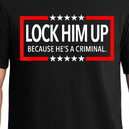 Lock Trump Up 2024 Lock Him Up Pajama Set