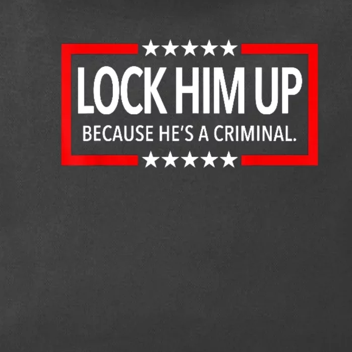 Lock Trump Up 2024 Lock Him Up Zip Tote Bag