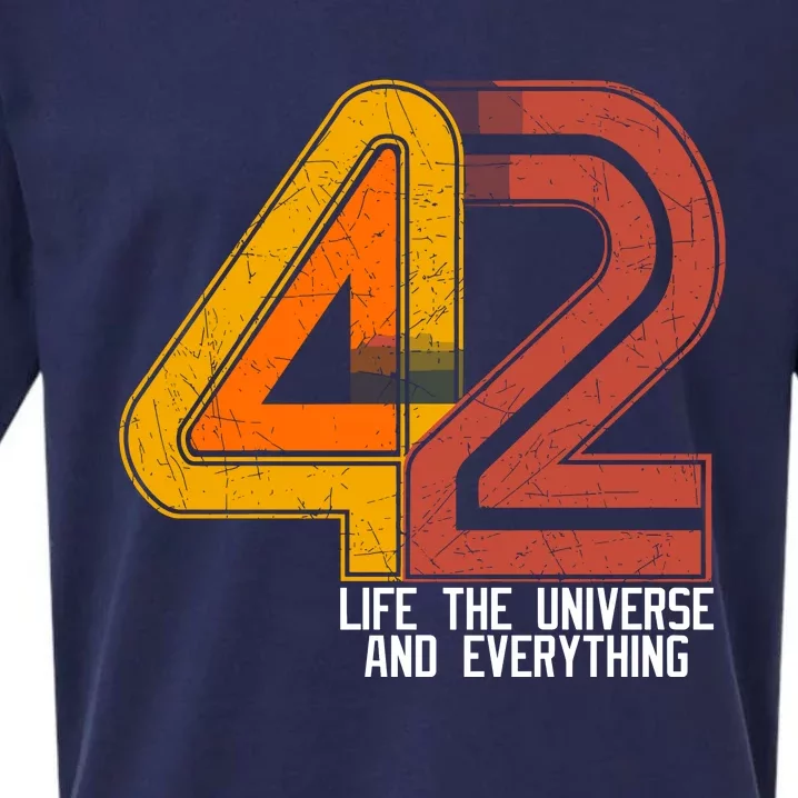 Life The Universe And Everything Sueded Cloud Jersey T-Shirt