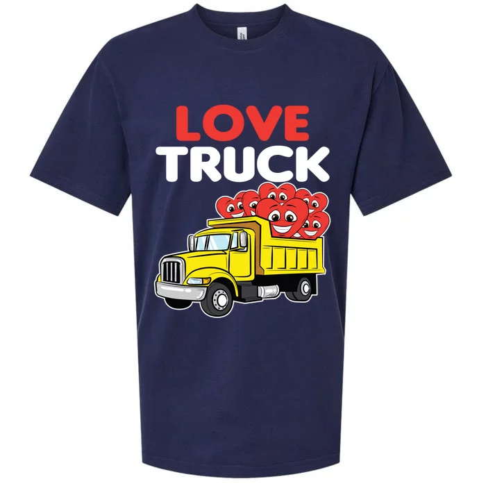 Love Truck Valentines Day Construction Heavy Equipt Great Gift Sueded Cloud Jersey T-Shirt