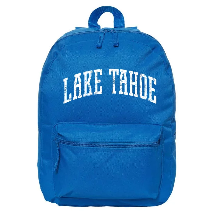 Lake Tahoe Vintage Outdoors Meaningful Gift 16 in Basic Backpack