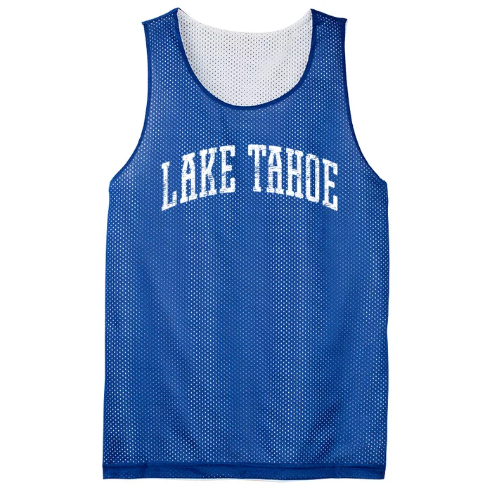 Lake Tahoe Vintage Outdoors Meaningful Gift Mesh Reversible Basketball Jersey Tank