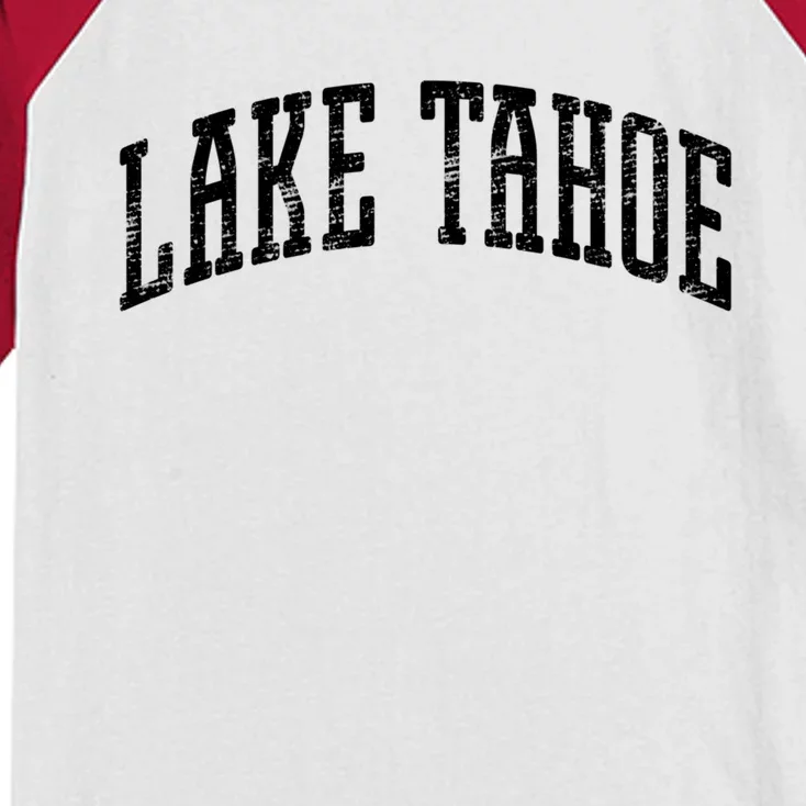 Lake Tahoe Vintage Outdoors Meaningful Gift Kids Colorblock Raglan Jersey