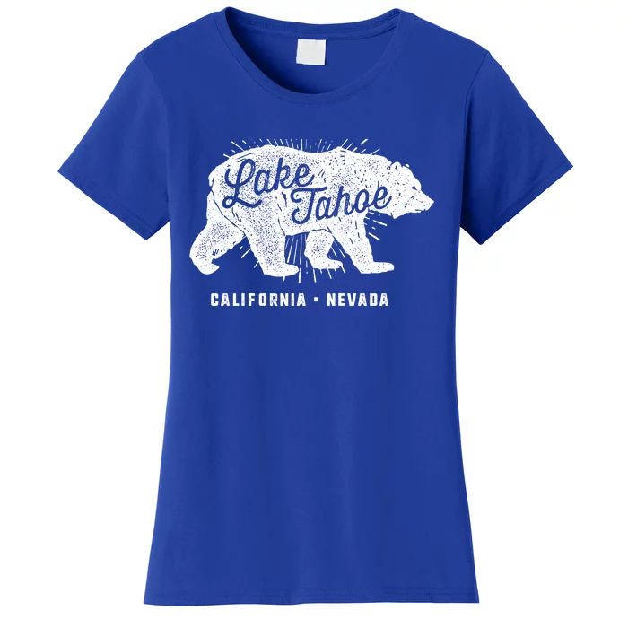 Lake Tahoe Vintage Retro Bear California Nevada Gift Women's T-Shirt