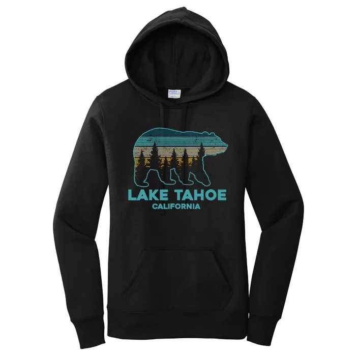 Lake Tahoe Vintage California Grizzly Bear Souvenir Gift Women's Pullover Hoodie