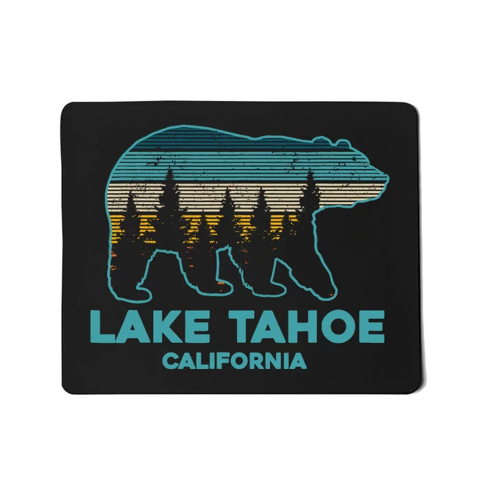 Lake Tahoe Vintage California Grizzly Bear Souvenir Gift Mousepad