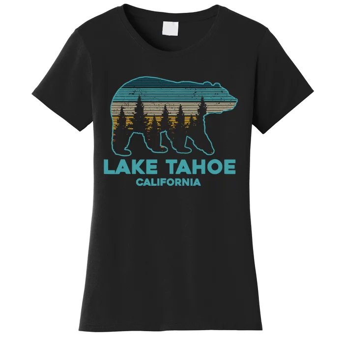 Lake Tahoe Vintage California Grizzly Bear Souvenir Gift Women's T-Shirt