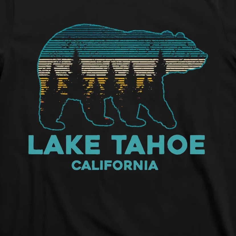 Lake Tahoe Vintage California Grizzly Bear Souvenir T-Shirt