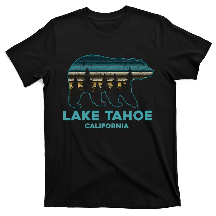 Lake Tahoe Vintage California Grizzly Bear Souvenir T-Shirt