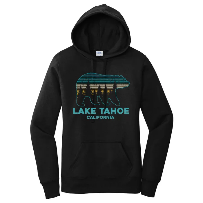 Lake Tahoe Vintage California Grizzly Bear Souvenir Women's Pullover Hoodie