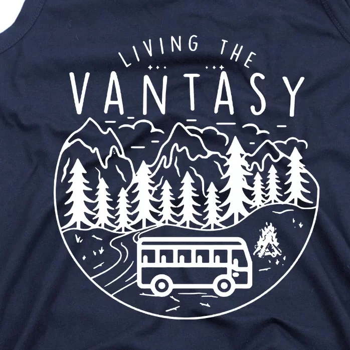 Living The Vantasy Camper Van Tank Top