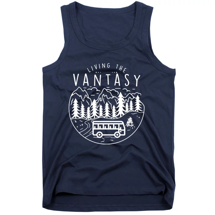 Living The Vantasy Camper Van Tank Top