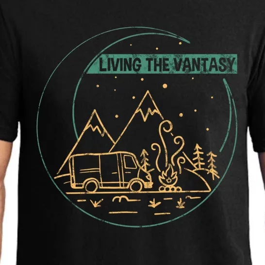 Living The Vantasy Outdoor Camper Van Life Cool Gift Pajama Set