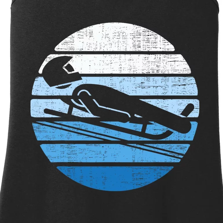 Luge Team Winter Sports Lovers Retro Luge Ladies Essential Tank