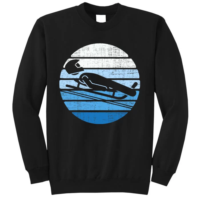 Luge Team Winter Sports Lovers Retro Luge Tall Sweatshirt