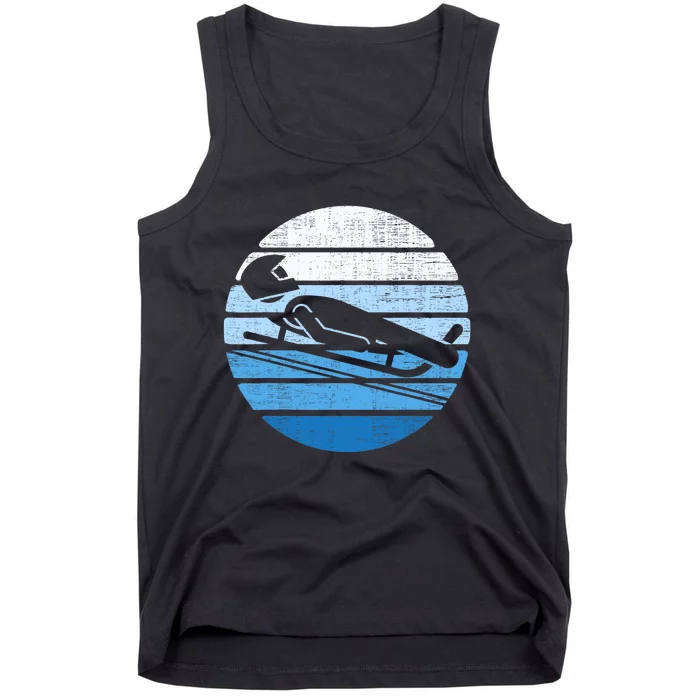 Luge Team Winter Sports Lovers Retro Luge Tank Top